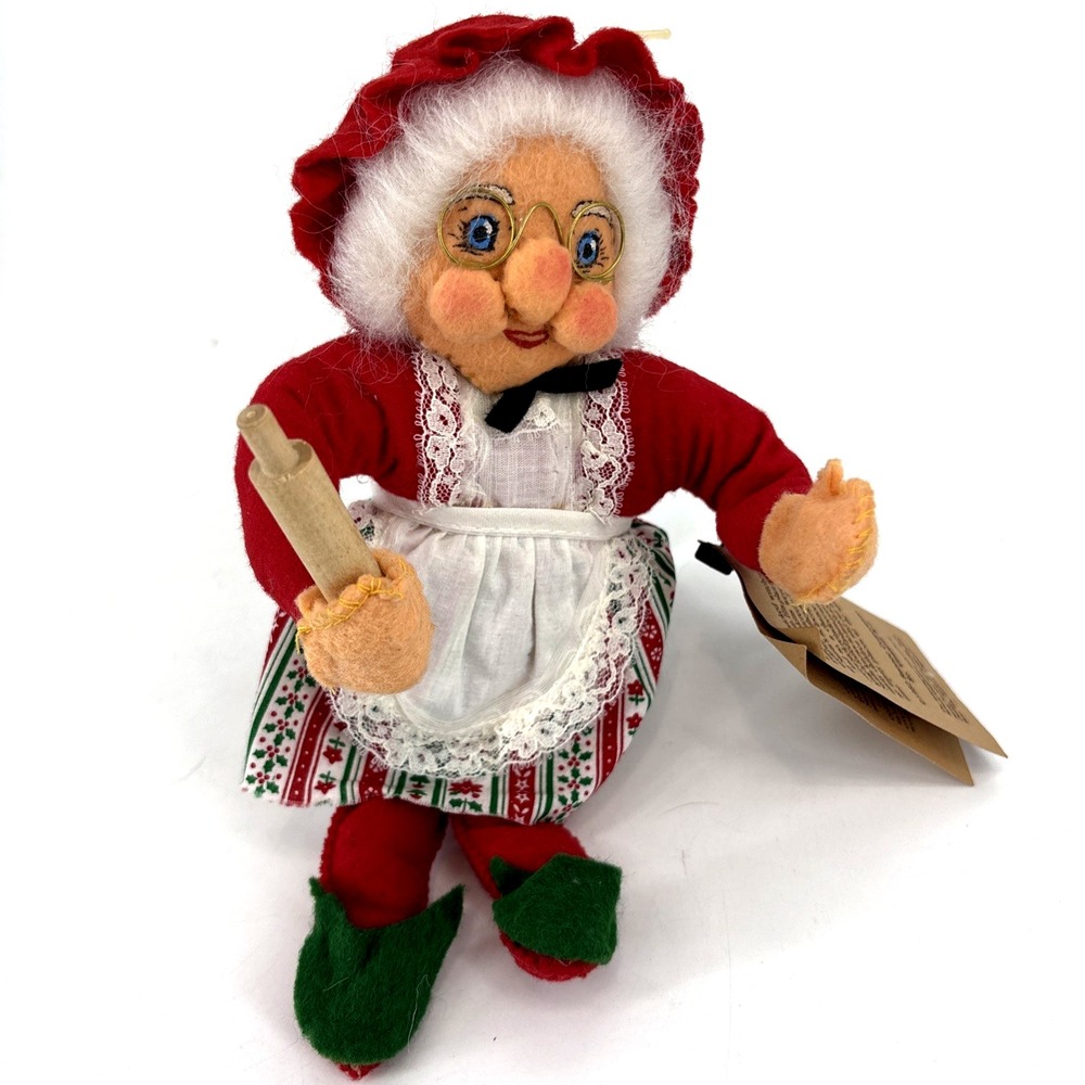 1982 Mrs.‎ Claus 11" Santakins Doll Polaris Bear Rennoc Original Tag Christmas